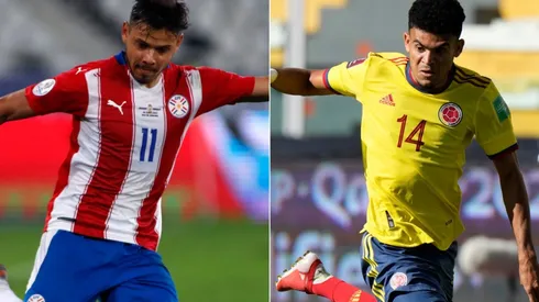 Angel Romero of Paraguay (left) and Luis Díaz of Colombia (Getty).