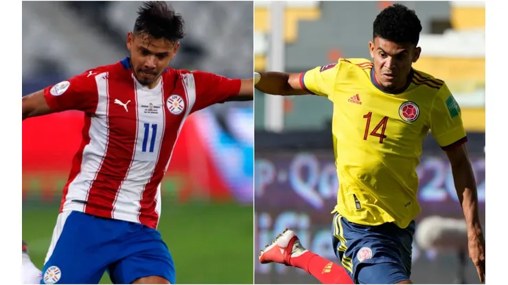 Angel Romero of Paraguay (left) and Luis Díaz of Colombia (Getty).