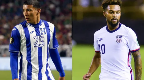 Konrad de la Fuente of the United States (left) and Kevin Lopez of Honduras (right). (Getty)