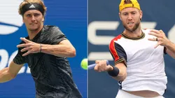 Alexander Zverev (left) and Jack Sock (Getty).
