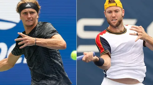 Alexander Zverev (left) and Jack Sock (Getty).