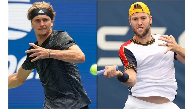 Alexander Zverev (left) and Jack Sock (Getty).