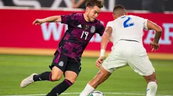 Jesus Ricardo Angulo Uriarte of Mexico (left) tries to avoid Cesar Blackman of Panama (right) (Getty)