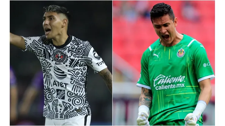 Leonardo Suarez of Club America (left) and Raul Gudino of Chivas (right). (Getty)