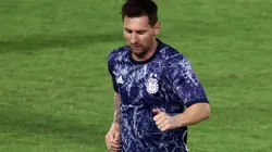 Lionel Messi received a horrifying foul from Adrian Martinez in the Venezuela-Argentina game. (Getty)