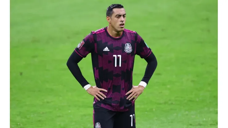 Rogelio Funes Mori during Mexico's game against Jamaica. (Getty)