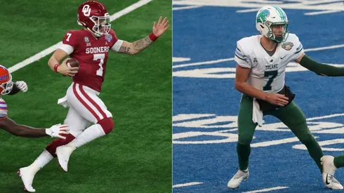 Spencer Rattler of Oklahoma (left) and Michael Pratt of Tulane (right) (Getty)
