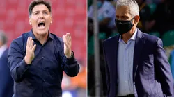 Paraguay head coach Eduardo Berizzo (left) and Colombia manager Reinaldo Rueda. (Getty)