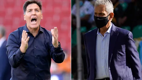 Paraguay head coach Eduardo Berizzo (left) and Colombia manager Reinaldo Rueda. (Getty)