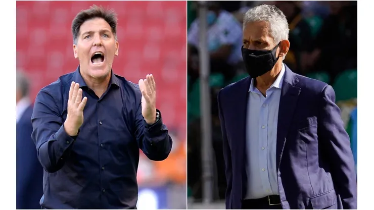 Paraguay head coach Eduardo Berizzo (left) and Colombia manager Reinaldo Rueda. (Getty)