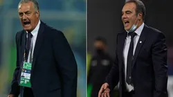 Ecuador manager Gustavo Alfaro (left) and Chile coach Martin Lasarte. (Getty)