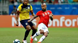 Arturo Vidal of Chile during a match against Ecuador (Getty).