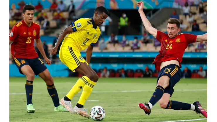 Spain and Sweden during the Euro 2020 (Getty).