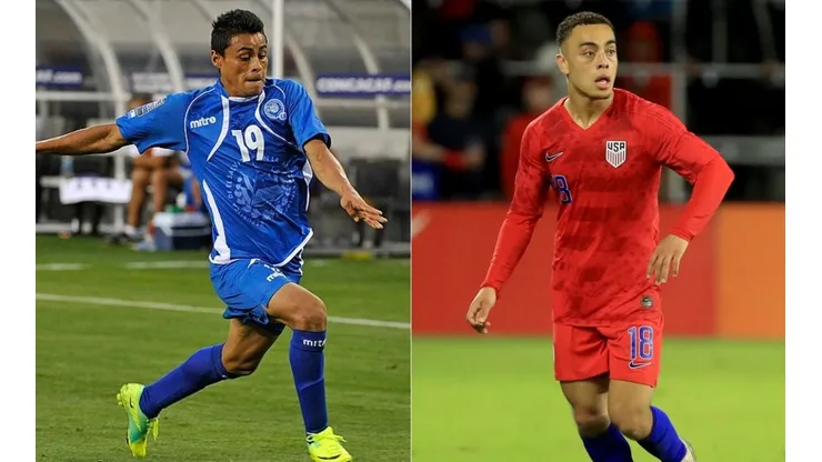 Darwin Ceren of El Salvador (left) and Sergino Dest (right) (Getty)