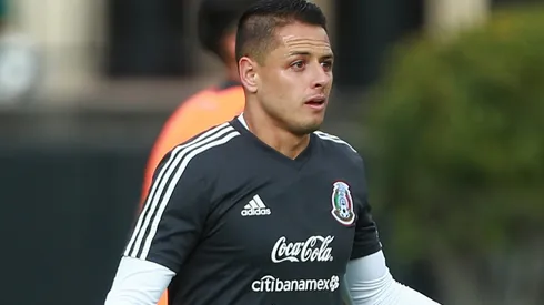 Chicharito Hernandez in a training session with Mexico ahead of the 2018 Russia World Cup. (Getty)