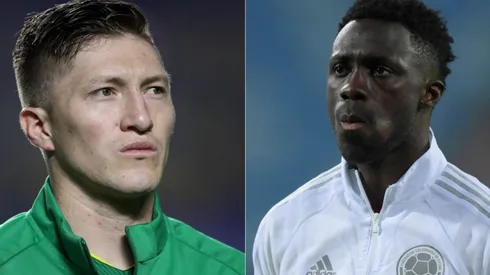 Alejandro Chumacero of Bolivia (left) and Davinson Sanchez of Colombia (right) (Getty)