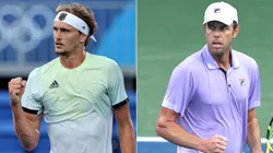 Alexander Zverev (left) and Sam Querry (Getty).