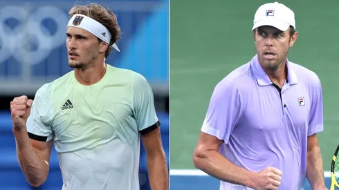 Alexander Zverev (left) and Sam Querry (Getty).