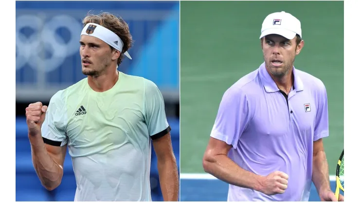 Alexander Zverev (left) and Sam Querry (Getty).