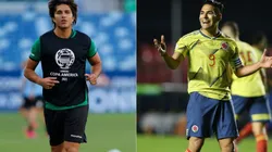 Marcelo Moreno of Bolivia (left) and Radamel Falcao of Colombia (right) (Getty)