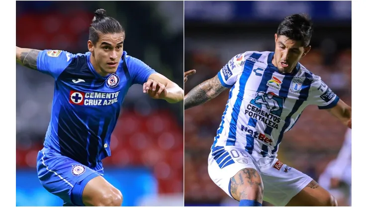 Alexis Peña of Cruz Azul (left) and Victor Guzman of Cruz Azul (Getty).