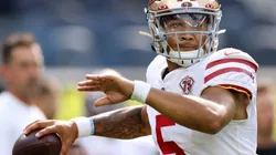 Trey Lance of the San Francisco 49ers (Getty)