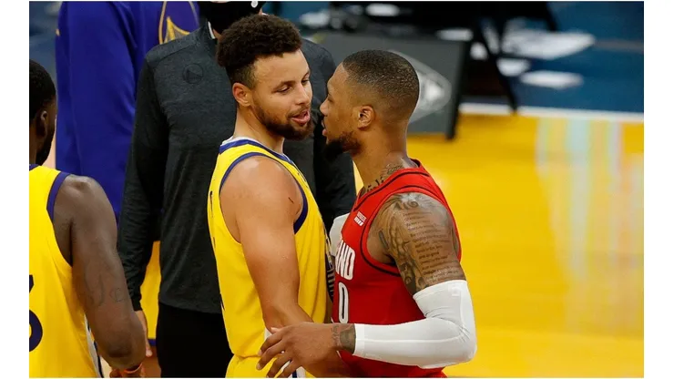 Stephen Curry & Damian Lillard. (Getty)