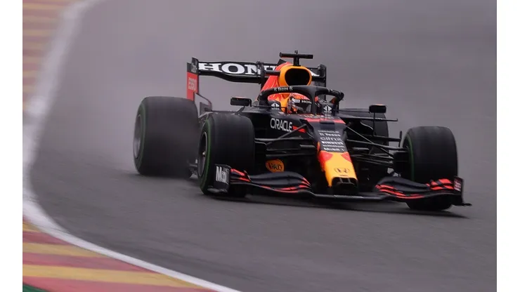 Max Verstappen during the Qualifying session for the Belgian Grand Prix (Getty).