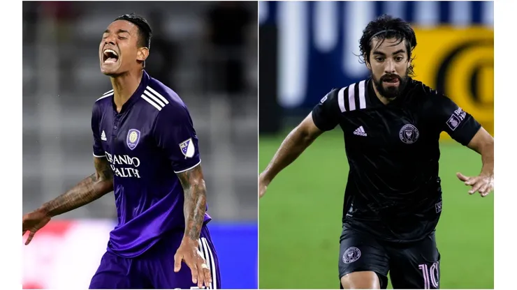 Antonio Carlos of Orlando City SC (left) and Rodolfo Pizarro of Inter Miami (Getty).