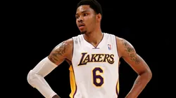 Kent Bazemore in action during his first stint with the Lakers in 2014. (Getty)