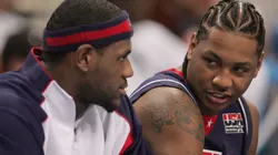 LeBron James & Carmelo Anthony. (Getty)