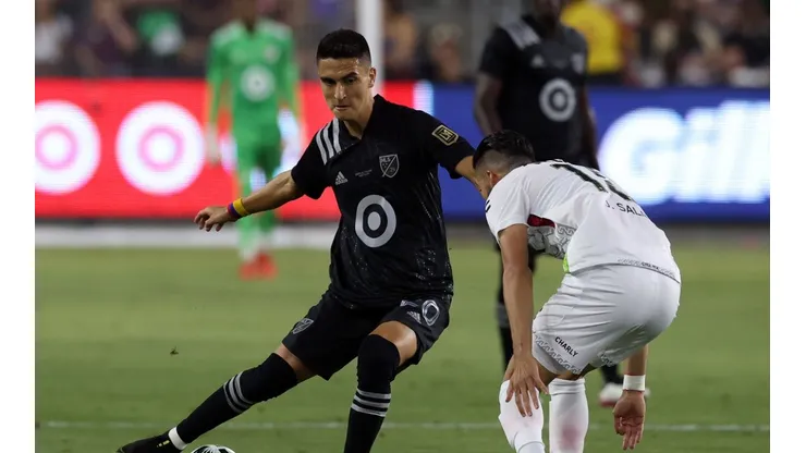 Eduard Atuesta of MLS team controls the ball (Getty).