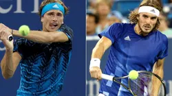 Alex Zverev (left) and Stefanos Tsitsipas (Getty).