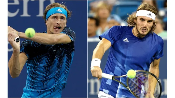 Alex Zverev (left) and Stefanos Tsitsipas (Getty).