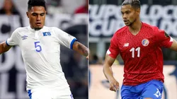 Ronald Gomez of El Salvador (left) and Ariel Lassiter of Costa Rica (Getty).