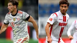 Leon Goretzka of Bayern Munich (left) and Jonas Hector of FC Koln (Getty).