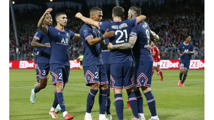 Paris Saint-Germain beat Brest to win their third straight match in 2021-2022 Ligue 1. (Twitter @PSG_English)