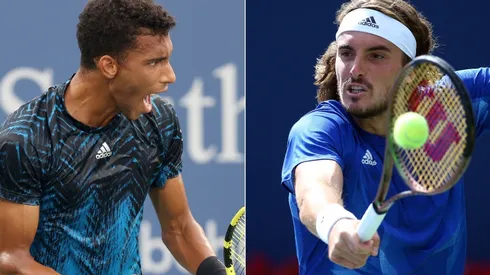 Felix Auger Aliassime and Stefanos Tsitsipas (Getty).