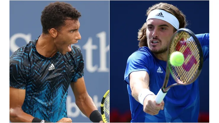 Felix Auger Aliassime and Stefanos Tsitsipas (Getty).