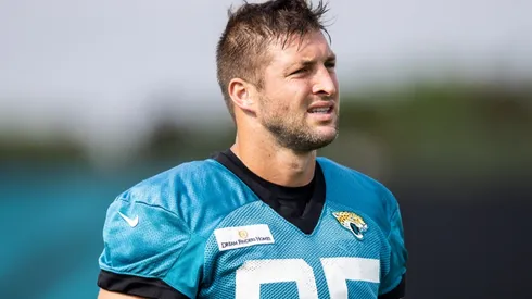 Tim Tebow was cut from the Jacksonville Jaguars roster for the 2021 NFL season. (Getty)