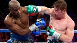 Floyd Mayweather and Canelo Alvarez faced each other with a huge purse at stake. (Getty)