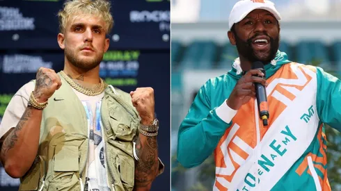 Jake Paul has taken a shot at his brother Logan's last opponent, Floyd Mayweather. (Getty)