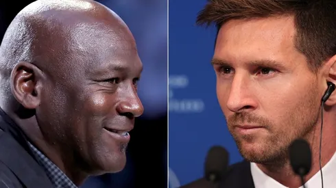 Michael Jordan (left) & Lionel Messi. (Getty)