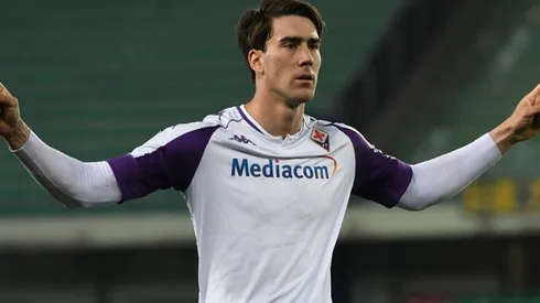 Fiorentina's Dusan Vlahovic is a wanted man in the final weeks of the transfer window. (Getty)