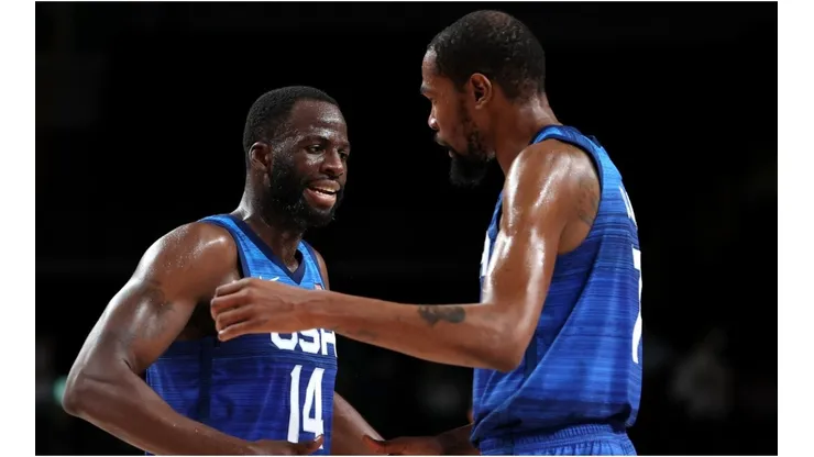 Draymond Green & Kevin Durant. (Getty)