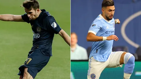 Leon Flach of Philadelphia Union (left) and Valentin Castellanos of NYCFC (Getty).