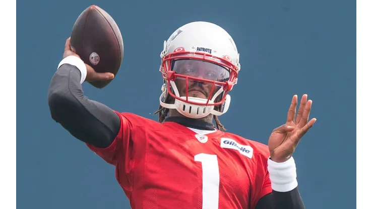 Cam Newton doesn't have the New England Patriots starting QB role guaranteed. (Getty)