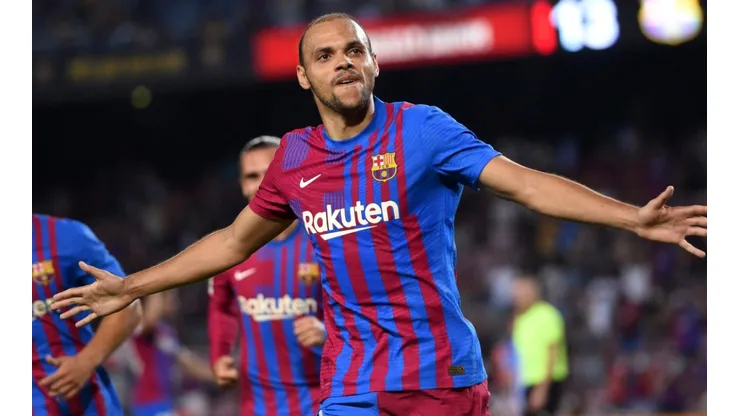 Martin Braithwaite scored a brace against Real Sociedad (Getty).