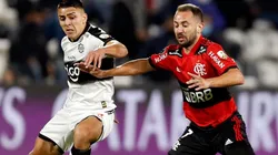 Brian Ojeda of Olimpia (left) and Everton Ribeiro of Flamengo (Getty).