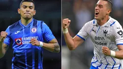 Orbelin Pineda of Cruz Azul (left) and Rogelio Funes Mori of Monterrey (right). (Getty)